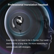 M8 Noise Reduction Smart Voice Translator TWS Bluetooth Headset 144 Languages Translation Earphones(Black)