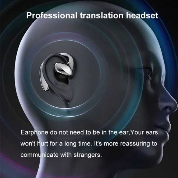 M8 Noise Reduction Smart Voice Translator TWS Bluetooth Headset 144 Languages Translation Earphones(Black)