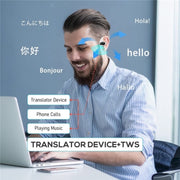 M8 Noise Reduction Smart Voice Translator TWS Bluetooth Headset 144 Languages Translation Earphones(White)