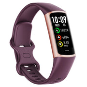 C68L IP67 Water-resistant Smart Bracelet Sport Fitness Tracker(Wine Red)