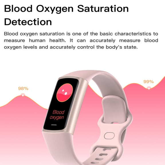 C68L IP67 Water-resistant Smart Bracelet Sport Fitness Tracker(Pink)