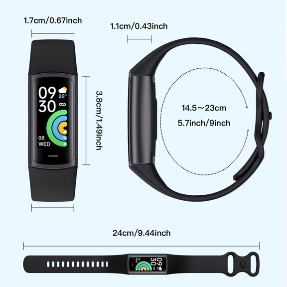 C68L IP67 Water-resistant Smart Bracelet Sport Fitness Tracker(Pink)