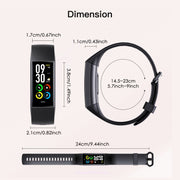 C80 IP67 Water-resistant Smart Bracelet Sport Fitness Tracker(Dark Blue)