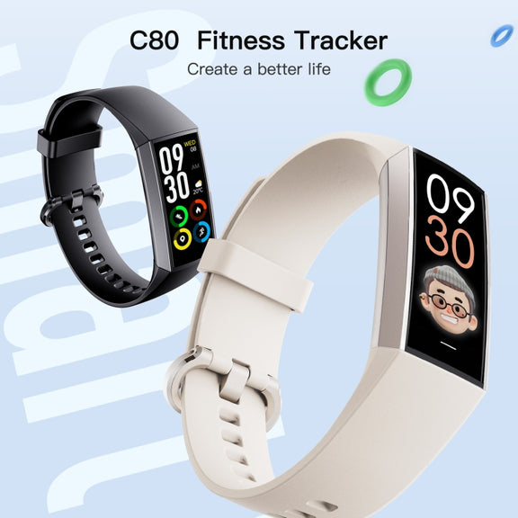 C80 IP67 Water-resistant Smart Bracelet Sport Fitness Tracker(Pink)