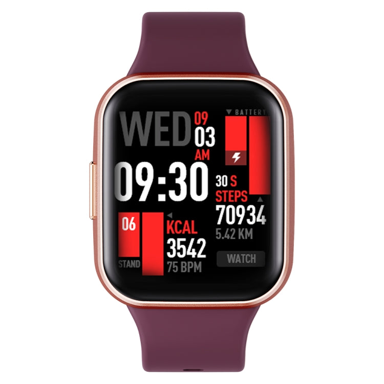 Q23 IP67 Waterproof Smart Bracelet Sport Fitness Tracker(Wine Red) - Smart Watches by PMC TechLife | Online Shopping South Africa | PMC TechLife