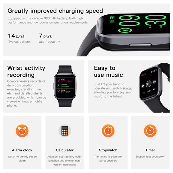 Q23 IP67 Water-resistant Smart Bracelet Sport Fitness Tracker(Blue)