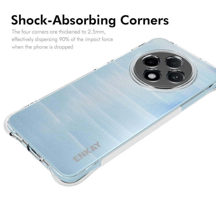 For OPPO Reno12 F 5G Global ENKAY Clear TPU Shockproof Anti-slip Phone Case