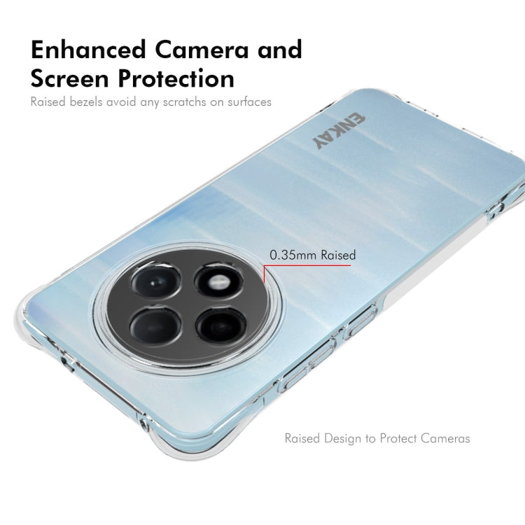 For OPPO Reno12 F 5G Global ENKAY Clear TPU Shockproof Anti-slip Phone Case