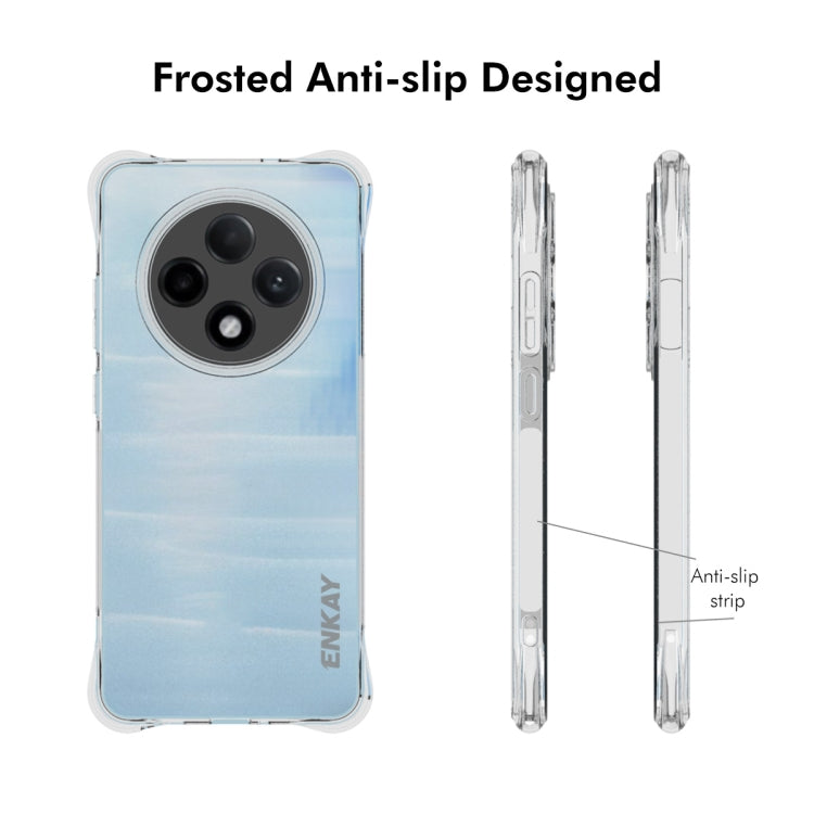 For OPPO Reno12 F 5G Global ENKAY Clear TPU Shockproof Anti-slip Phone Case