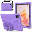 For iPad Air 11 2024 Butterfly Bracket EVA Shockproof Tablet Case(Light Purple) - iPad Air 11 2024 Cases by PMC TechLife | Online Shopping South Africa | PMC TechLife | Buy Now Pay Later Mobicred