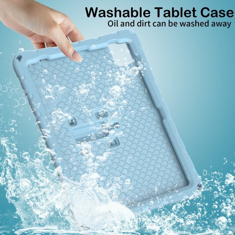 For iPad Air 11 2025 / 2024 Butterfly Bracket EVA Shockproof Tablet Case(Light Blue) - iPad Air 11 2025 / 2024 Cases by PMC TechLife | Online Shopping South Africa | PMC TechLife | Buy Now Pay Later Mobicred