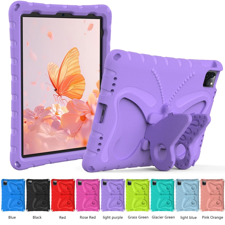 For iPad Pro 11 2024 Butterfly Bracket EVA Shockproof Tablet Case(Light Purple) - iPad Pro 11 2024 Cases by PMC TechLife | Online Shopping South Africa | PMC TechLife | Buy Now Pay Later Mobicred