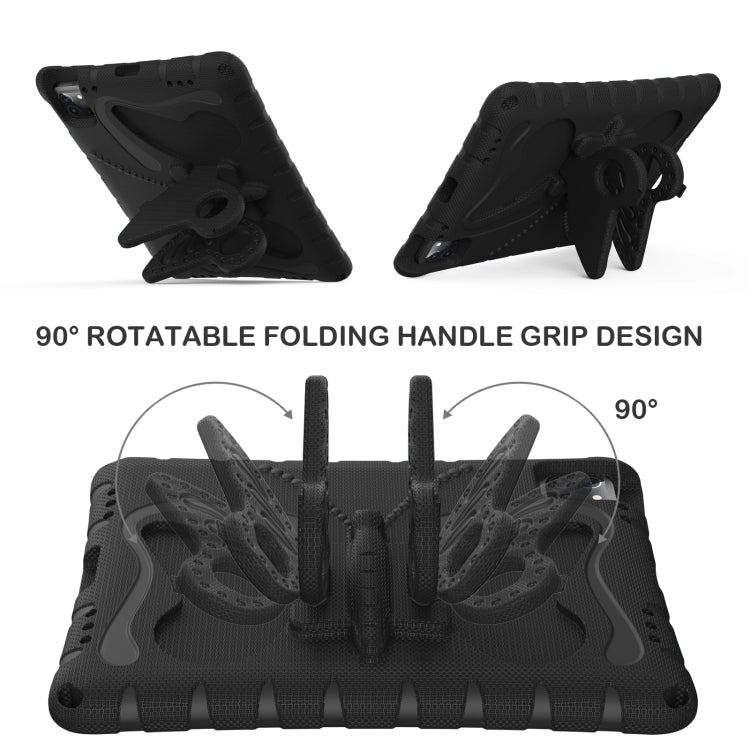 For iPad Pro 11 2024 Butterfly Bracket EVA Shockproof Tablet Case(Black) - free shipping - PMC TechLife - Order now!