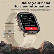 QX11 1.96 inch Color Screen Smart Watch Milan Steel Strap Support Bluetooth Call(Gold)
