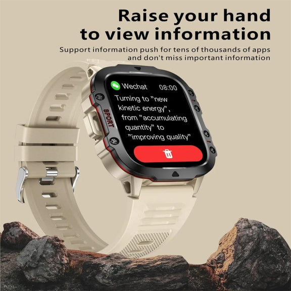 QX11 1.96 inch Color Screen Smart Watch Milan Steel Strap Support Bluetooth Call(Gold)