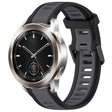 For Xiaomi Watch S3 22mm Two Color Textured Silicone Watch Band(Grey+Black) - Watch Bands by PMC TechLife | Online Shopping South Africa | PMC TechLife