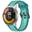 For Xiaomi MI Watch Color 2 22mm Two Color Textured Silicone Watch Band(Teal) - Watch Bands by PMC TechLife | Online Shopping South Africa | PMC TechLife