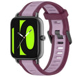 For Xiaomi Haylou RS4 LS12 22mm Two Color Textured Silicone Watch Band(Purple) - Watch Bands by PMC TechLife | Online Shopping South Africa | PMC TechLife