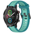 For Xiaomi Haylou RT LS05S 22mm Two Color Textured Silicone Watch Band(Teal) - free shipping - PMC TechLife - Order now!