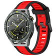 For Huawei Watch GT3 SE 22mm Two Color Textured Silicone Watch Band(Red+Black) - Watch Bands by PMC TechLife | Online Shopping South Africa | PMC TechLife