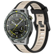 For Huawei Watch GT3 SE 22mm Two Color Textured Silicone Watch Band(Starlight + Black) - free shipping - PMC TechLife - Order now!
