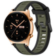 For Honor Watch GS 3 22mm Two Color Textured Silicone Watch Band(Green+Black) - Watch Bands by PMC TechLife | Online Shopping South Africa | PMC TechLife