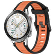 For Honor Watch GS 3i 22mm Two Color Textured Silicone Watch Band(Orange+Black) - Watch Bands by PMC TechLife | Online Shopping South Africa | PMC TechLife