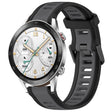 For Honor Watch GS 3i 22mm Two Color Textured Silicone Watch Band(Grey+Black) - Watch Bands by PMC TechLife | Online Shopping South Africa | PMC TechLife