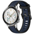 For Honor Watch GS 3i 22mm Two Color Textured Silicone Watch Band(Midnight Blue+Black) - Watch Bands by PMC TechLife | Online Shopping South Africa | PMC TechLife