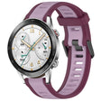 For Honor Watch GS 3i 22mm Two Color Textured Silicone Watch Band(Purple) - Watch Bands by PMC TechLife | Online Shopping South Africa | PMC TechLife