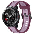 For Honor Watch GS Pro 22mm Two Color Textured Silicone Watch Band(Purple) - Watch Bands by PMC TechLife | Online Shopping South Africa | PMC TechLife