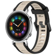 For Huawei Watch GT2 42mm 20mm Two Color Textured Silicone Watch Band(Starlight + Black) - Watch Bands by PMC TechLife | Online Shopping South Africa | PMC TechLife