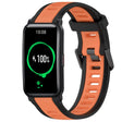 For Honor Watch ES 20mm Two Color Textured Silicone Watch Band(Orange+Black) - Watch Bands by PMC TechLife | Online Shopping South Africa | PMC TechLife