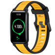For Honor Watch ES 20mm Two Color Textured Silicone Watch Band(Yellow+Black) - free shipping - PMC TechLife - Order now!