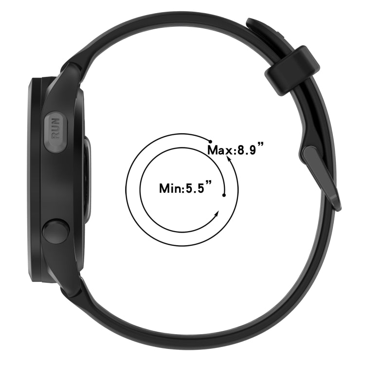 For Samsung  Galaxy Watch 4 Classic 46mm 20mm Two Color Textured Silicone Watch Band(White+Grey) - Watch Bands by PMC TechLife | Online Shopping South Africa | PMC TechLife