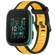 For Garmin Bounce 20mm Two Color Textured Silicone Watch Band(Yellow+Black) - Watch Bands by PMC TechLife | Online Shopping South Africa | PMC TechLife