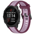 For Garmin Forerunner 245 / 245 Music 20mm Two Color Textured Silicone Watch Band(Purple) - free shipping - PMC TechLife - Order now!