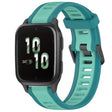 For Garmin Forerunner Sq2 / Sq2 Music 20mm Two Color Textured Silicone Watch Band(Teal) - Watch Bands by PMC TechLife | Online Shopping South Africa | PMC TechLife