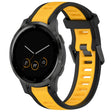 For Garmin Vivoactive 4S 18mm Two Color Textured Silicone Watch Band(Yellow+Black) - free shipping - PMC TechLife - Order now!