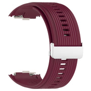 For Huawei Watch D Blood Pressure Watch Silicone Watch Band(Wine Red)