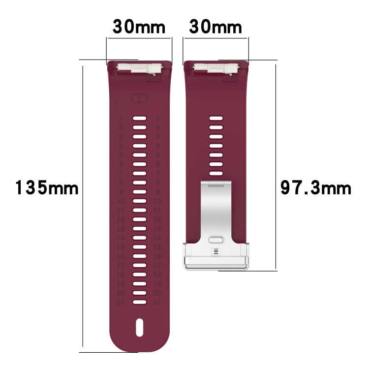 For Huawei Watch D Blood Pressure Watch Silicone Watch Band(Red)