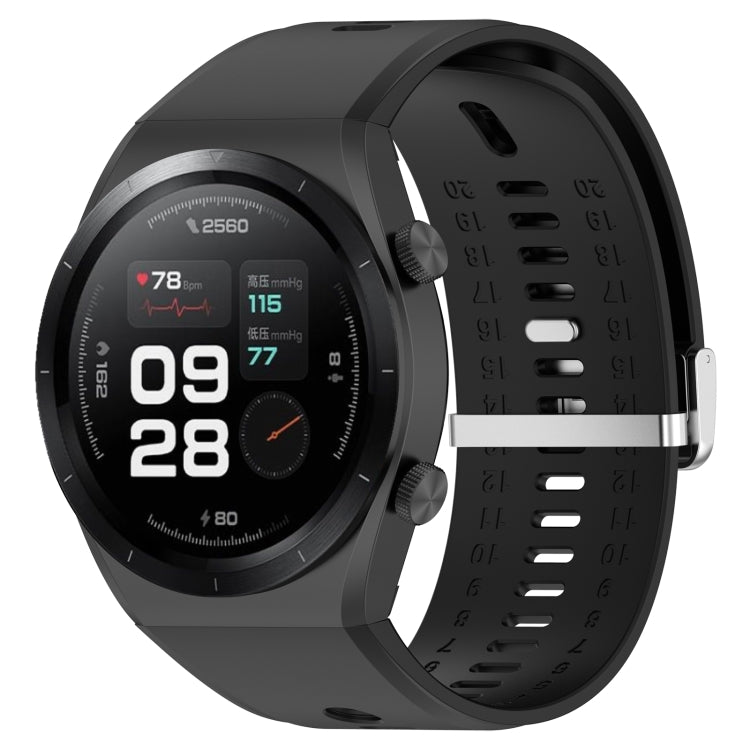 For Xiaomi Watch H1 Blood Pressure Watch Silicone Watch Band(Black) - Watch Bands by PMC TechLife | Online Shopping South Africa | PMC TechLife