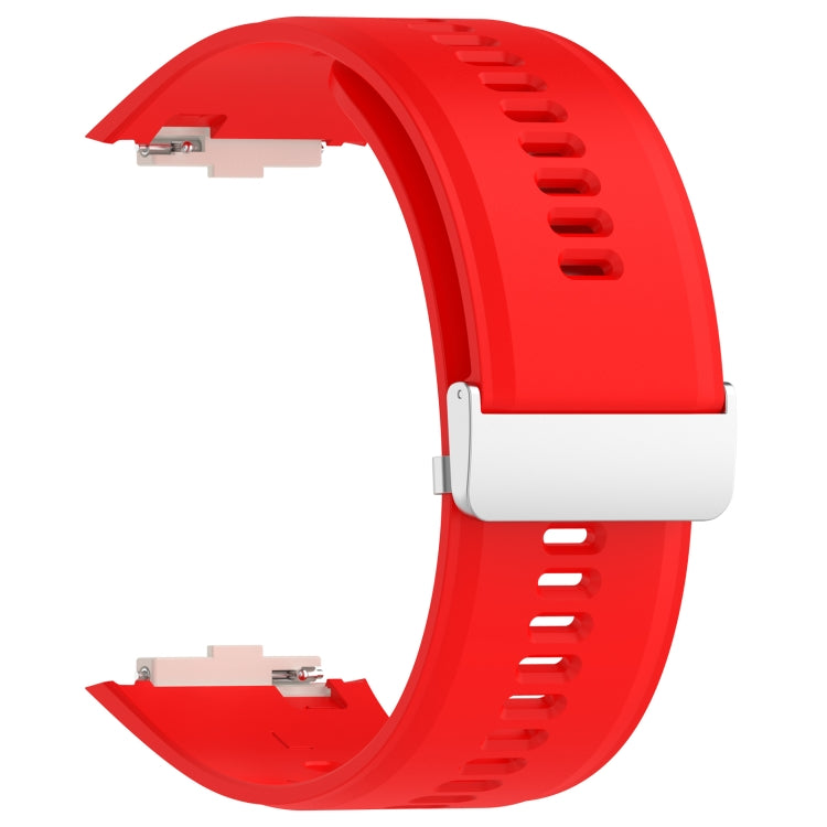 For Xiaomi Watch H1 Blood Pressure Watch Silicone Watch Band(Red) - Watch Bands by PMC TechLife | Online Shopping South Africa | PMC TechLife