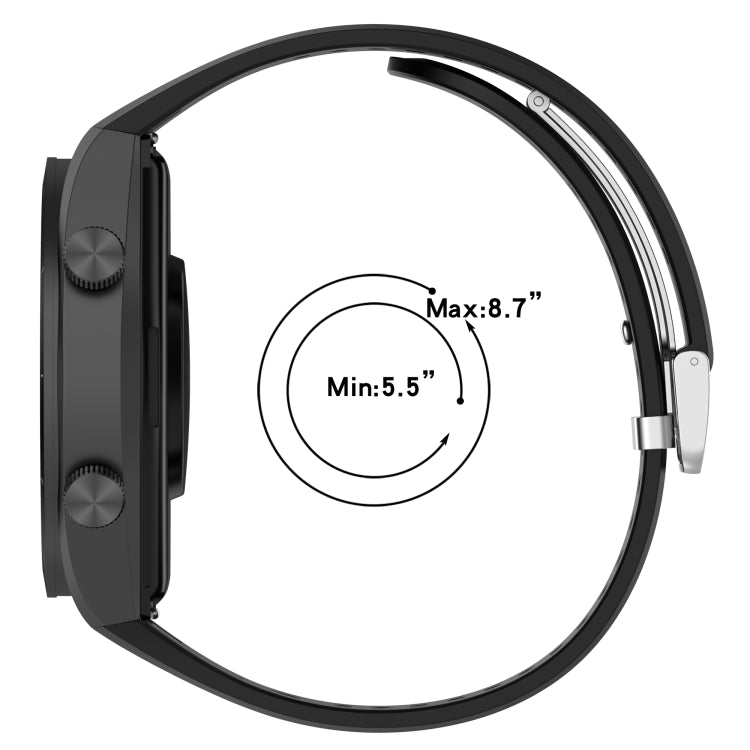 For Xiaomi Watch H1 Blood Pressure Watch Silicone Watch Band(Dark Grey)