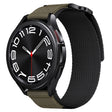 20mm Two Color Nylon Canvas Hook And Loop Fastener Watch Band(Black+Green) - 20mm Bands by PMC TechLife | Online Shopping South Africa | PMC TechLife
