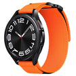 22mm Two Color Nylon Canvas Hook And Loop Fastener Watch Band(Orange+Black) - 22mm Bands by PMC TechLife | Online Shopping South Africa | PMC TechLife