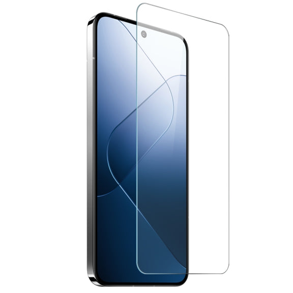 For Xiaomi 14 5G NORTHJO Transparent TPU Phone Case with Tempered Glass Film(Transparent)