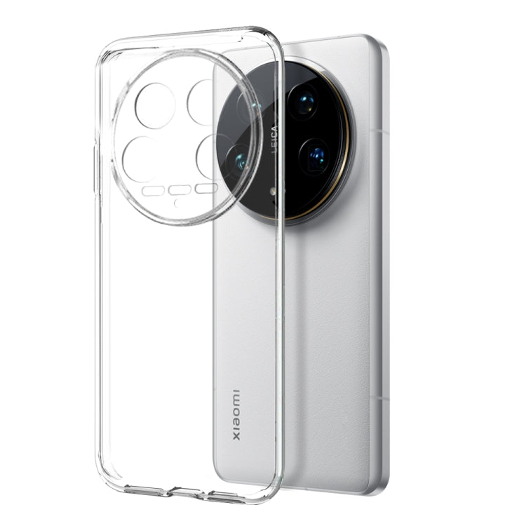 For Xiaomi 14 Ultra 5G NORTHJO Transparent TPU Phone Case with Tempered Glass Film(Transparent)