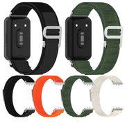 For Samsung Galaxy Fit 3 Nylon Canvas Watch Band(Orange)