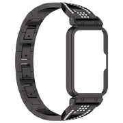 For Samsung Galaxy Fit 3 X Shaped Dual Row Diamond Metal Frame Watch Band(Black)